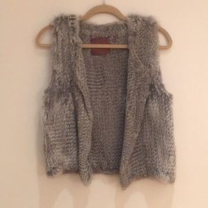 Rabbit fur vest